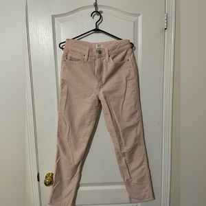 Sunday Best light pink corduroy straight leg jean